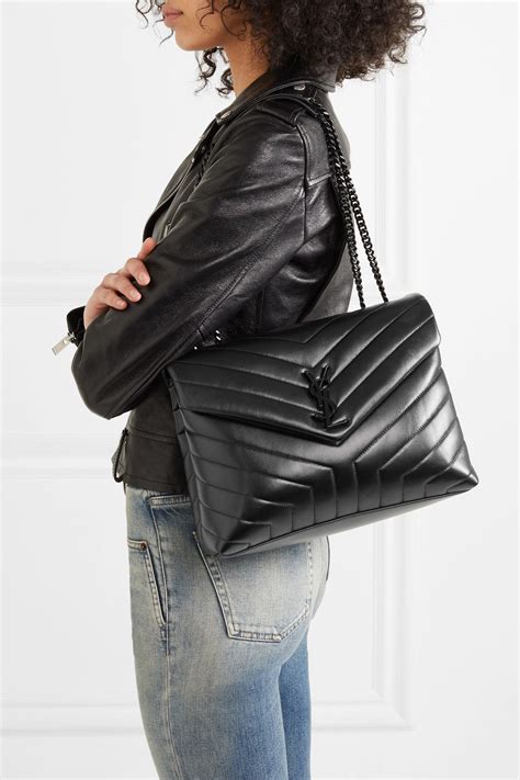 ysl black on black loulou|Loulou Handbags Collection for Women .